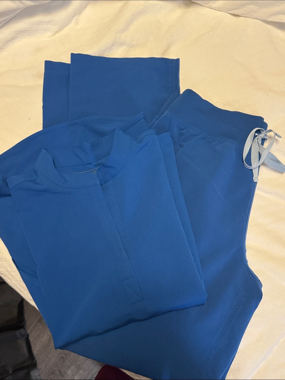 Figs Royal Blue Scrub Set